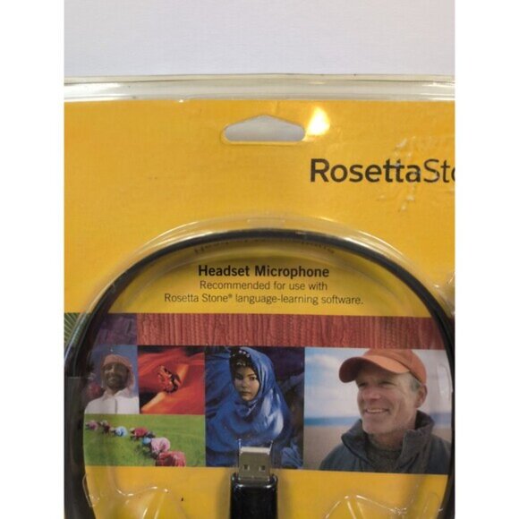 Rosetta Stone Headset Microphone USB For Language Learning Software New Sealed - Picture 2 of 4